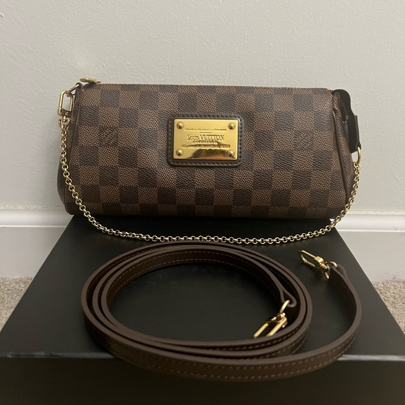 Louis Vuitton Eva Clutch in Damier Ebene - Picture 1 of 16